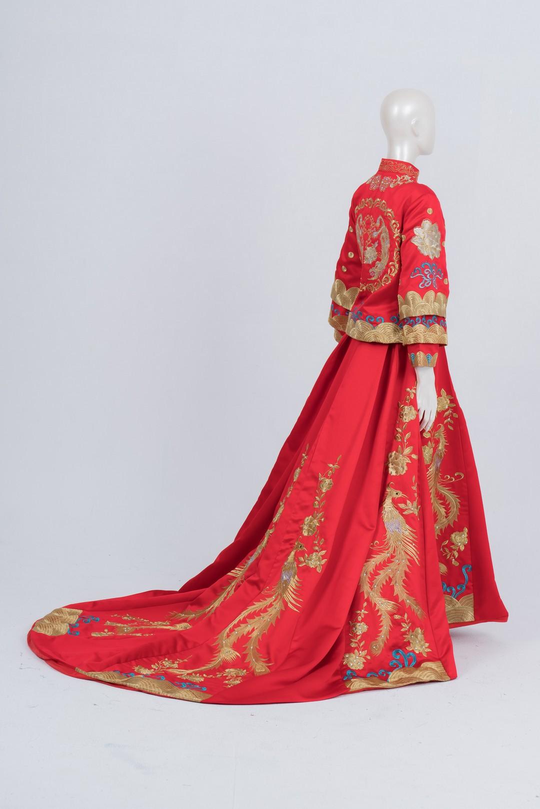 拍照秀禾服,宴客秀禾服,秀禾服,中式禮服,中式婚紗,龍鳳褂,秀禾服款式,秀禾服租借,秀禾服婚紗