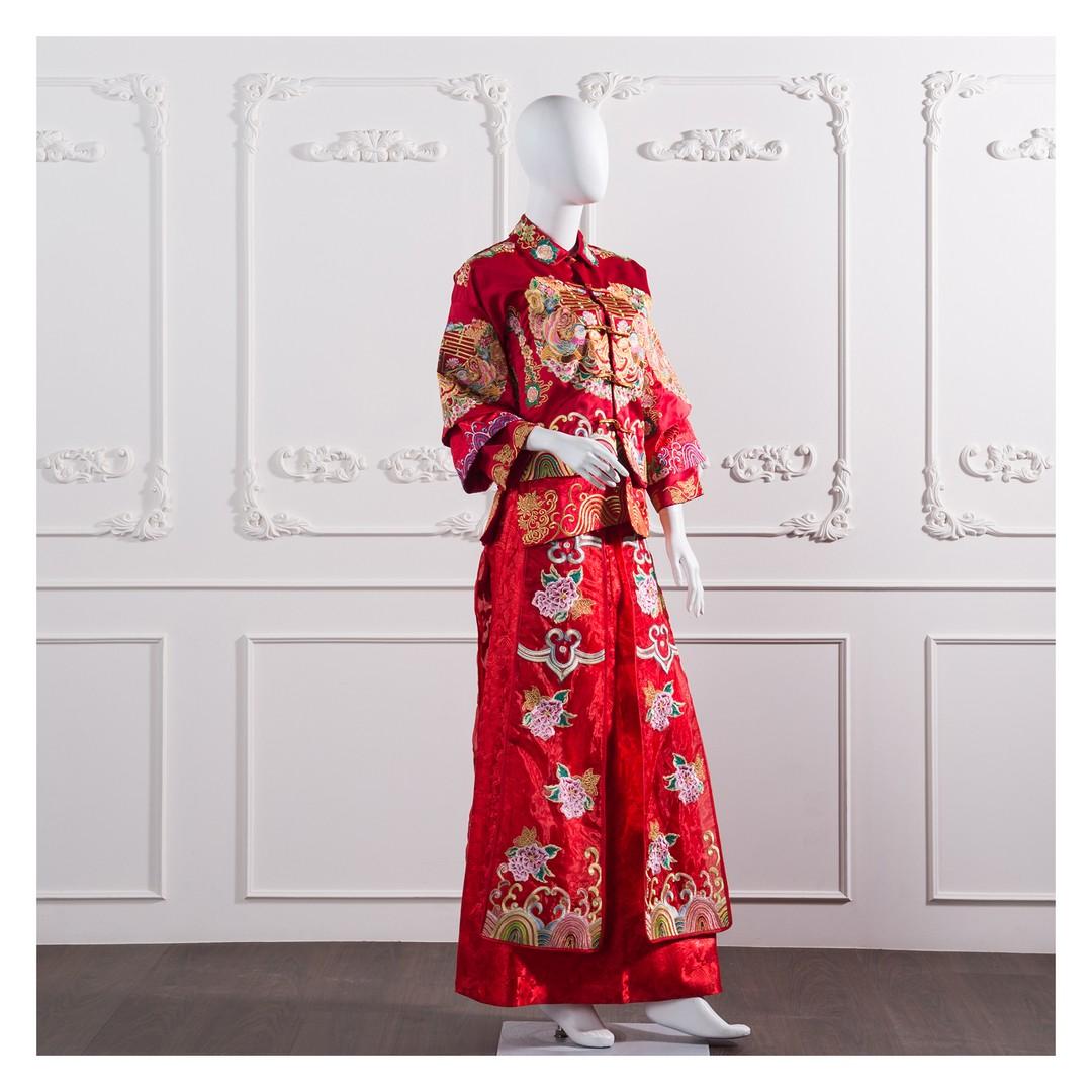 拍照秀禾服,宴客秀禾服,秀禾服,中式禮服,中式婚紗,龍鳳褂,秀禾服款式,秀禾服租借,秀禾服婚紗