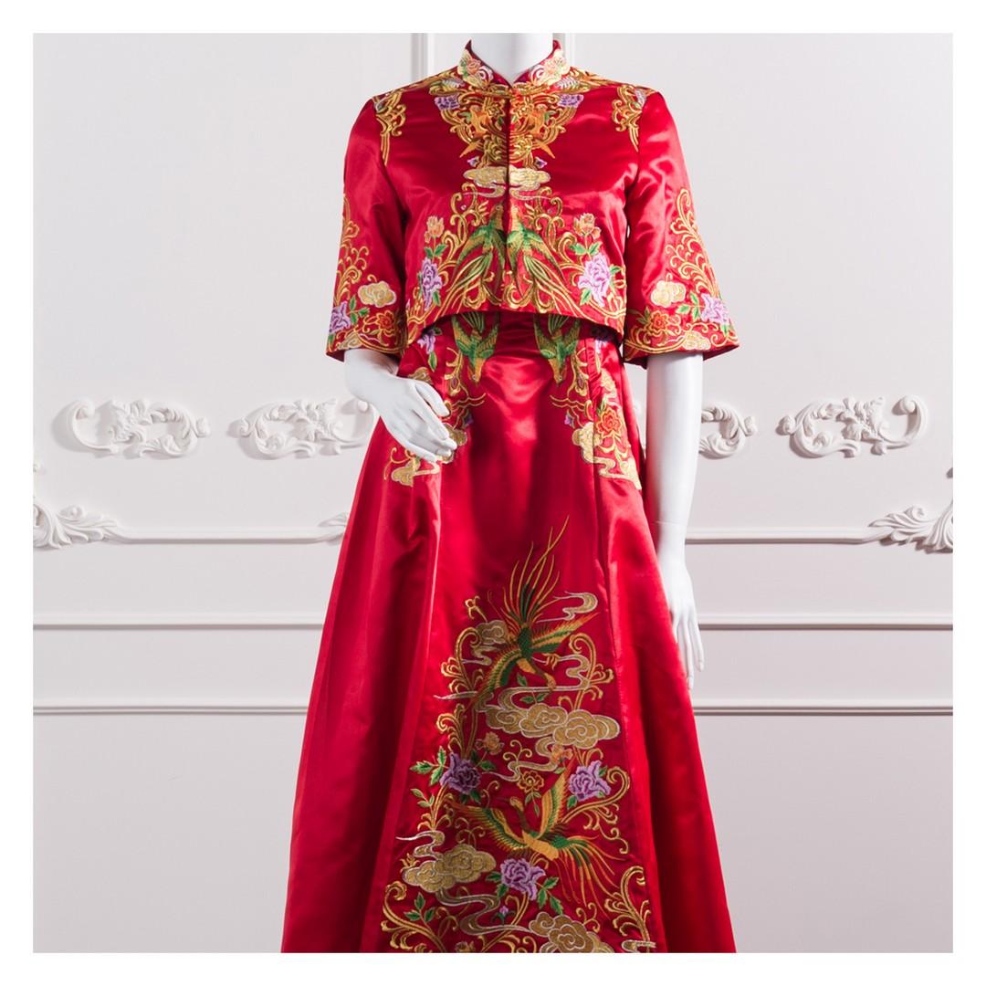 拍照秀禾服,宴客秀禾服,秀禾服,中式禮服,中式婚紗,龍鳳褂,秀禾服款式,秀禾服租借,秀禾服婚紗