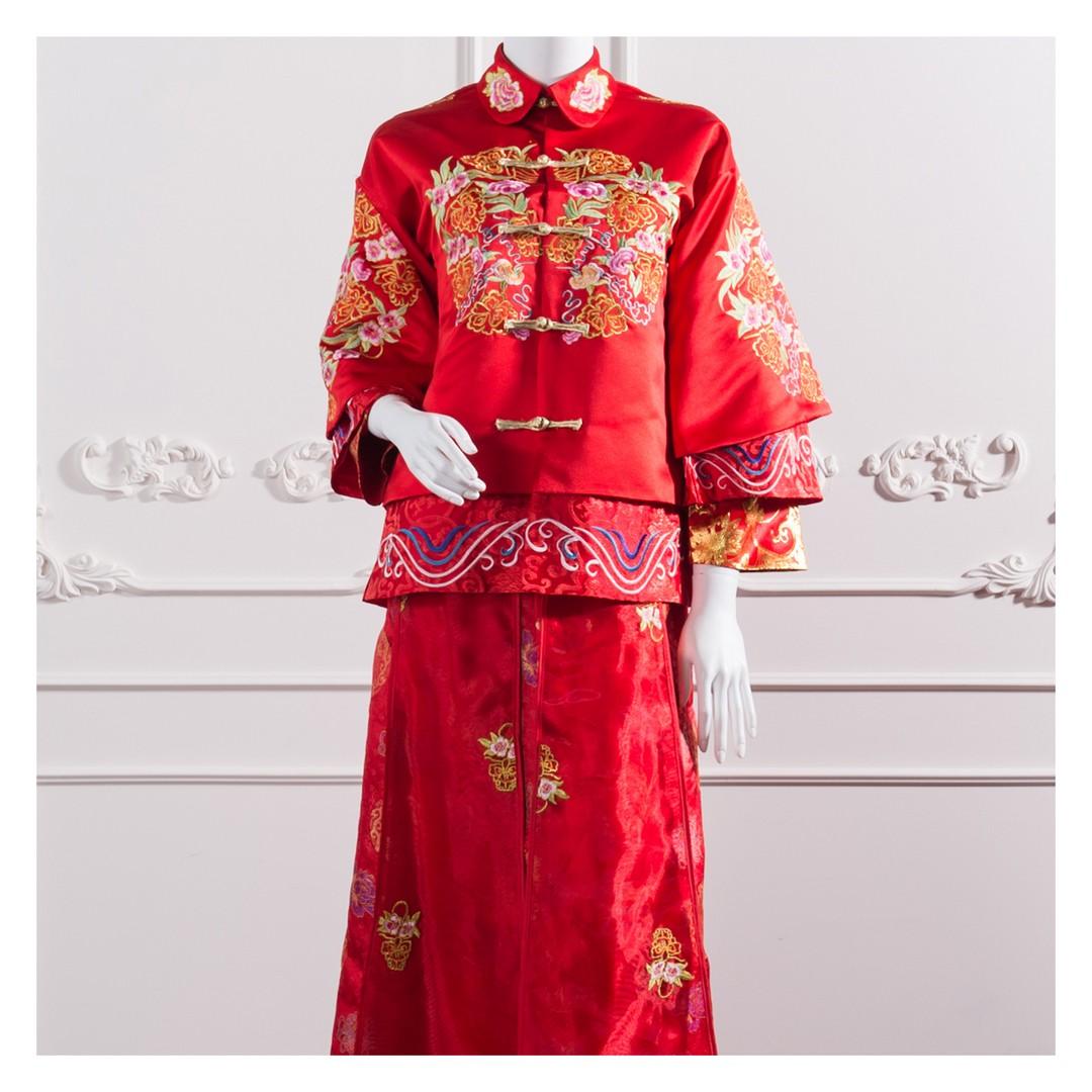 拍照秀禾服,宴客秀禾服,秀禾服,中式禮服,中式婚紗,龍鳳褂,秀禾服款式,秀禾服租借,秀禾服婚紗