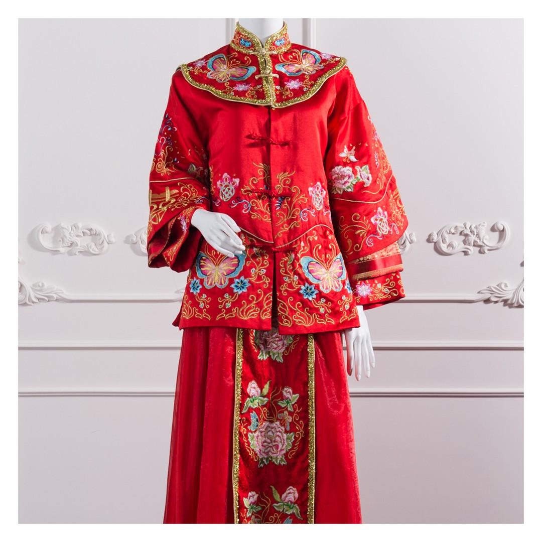 拍照秀禾服,宴客秀禾服,秀禾服,中式禮服,中式婚紗,龍鳳褂,秀禾服款式,秀禾服租借,秀禾服婚紗