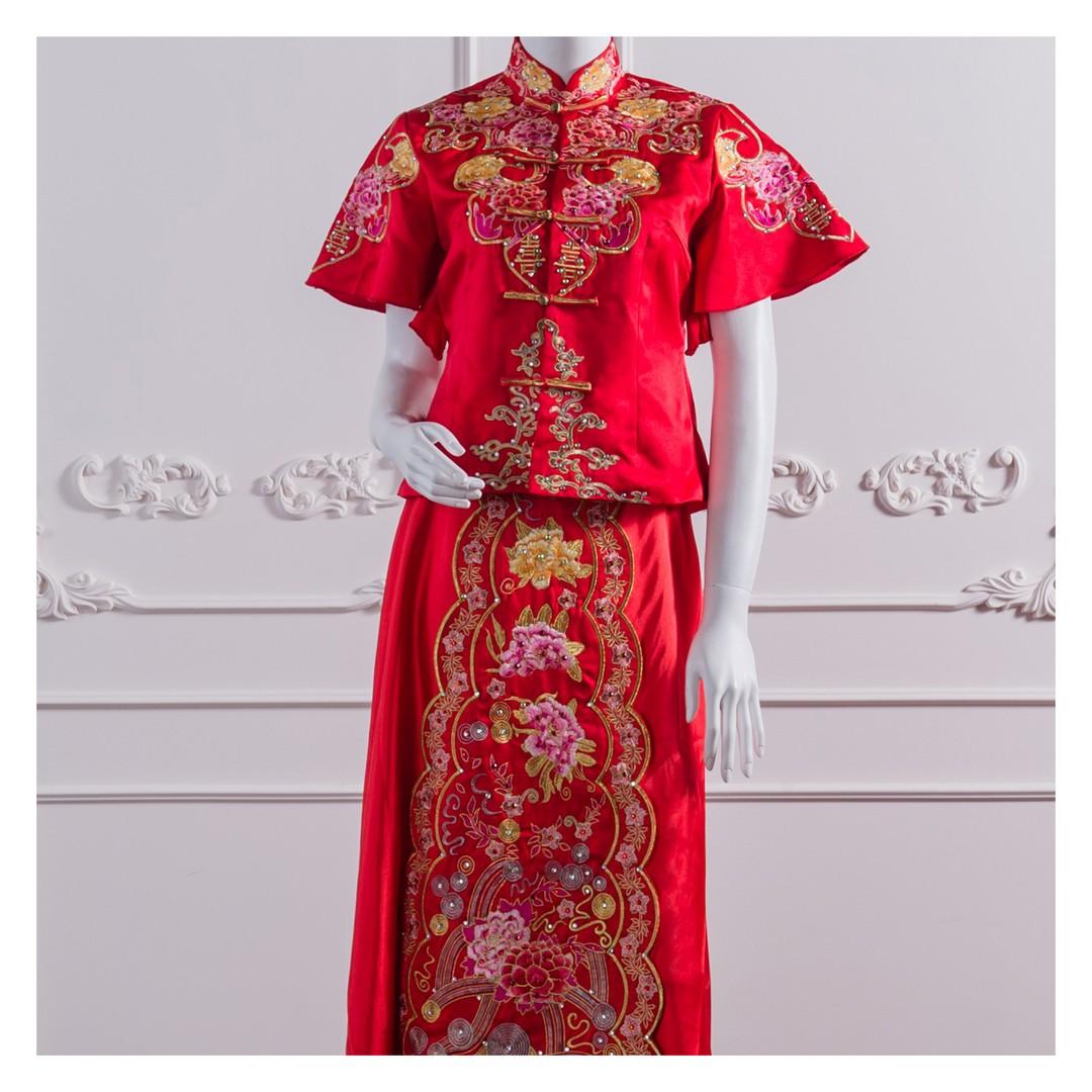 拍照秀禾服,宴客秀禾服,秀禾服,中式禮服,中式婚紗,龍鳳褂,秀禾服款式,秀禾服租借,秀禾服婚紗