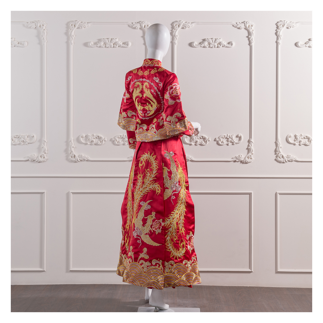 拍照秀禾服,宴客秀禾服,秀禾服,中式禮服,中式婚紗,龍鳳褂,秀禾服款式,秀禾服租借,秀禾服婚紗