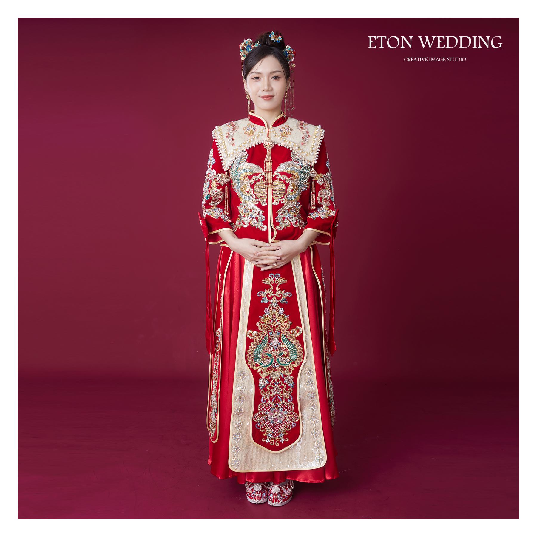 拍照秀禾服,宴客秀禾服,秀禾服,中式禮服,中式婚紗,龍鳳褂,秀禾服款式,秀禾服租借,秀禾服婚紗