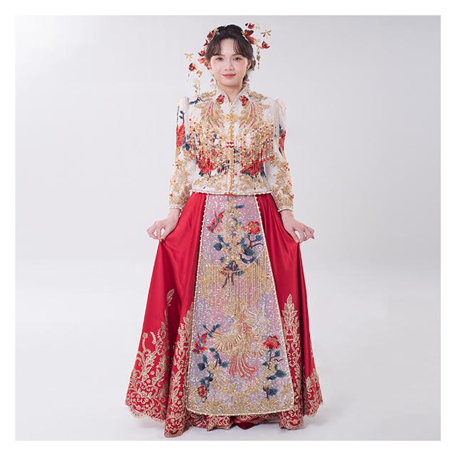 拍照秀禾服,宴客秀禾服,秀禾服,中式禮服,中式婚紗,龍鳳褂,秀禾服款式,秀禾服租借,秀禾服婚紗