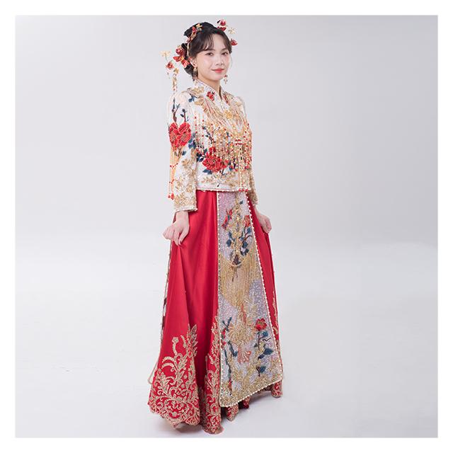 拍照秀禾服,宴客秀禾服,秀禾服,中式禮服,中式婚紗,龍鳳褂,秀禾服款式,秀禾服租借,秀禾服婚紗