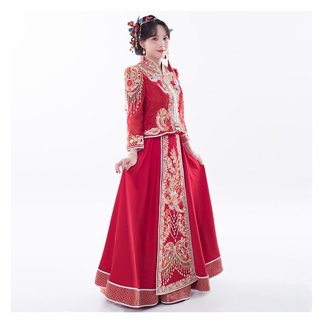 拍照秀禾服,宴客秀禾服,秀禾服,中式禮服,中式婚紗,龍鳳褂,秀禾服款式,秀禾服租借,秀禾服婚紗