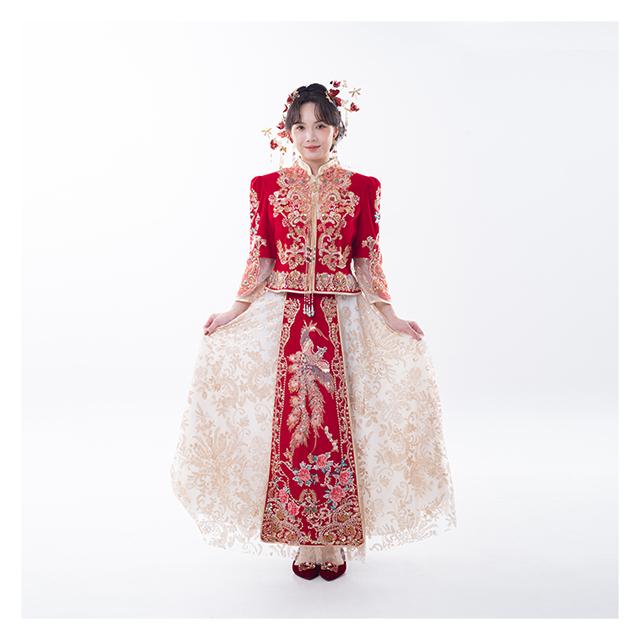 拍照秀禾服,宴客秀禾服,秀禾服,中式禮服,中式婚紗,龍鳳褂,秀禾服款式,秀禾服租借,秀禾服婚紗