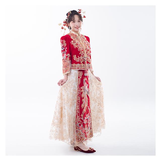 拍照秀禾服,宴客秀禾服,秀禾服,中式禮服,中式婚紗,龍鳳褂,秀禾服款式,秀禾服租借,秀禾服婚紗